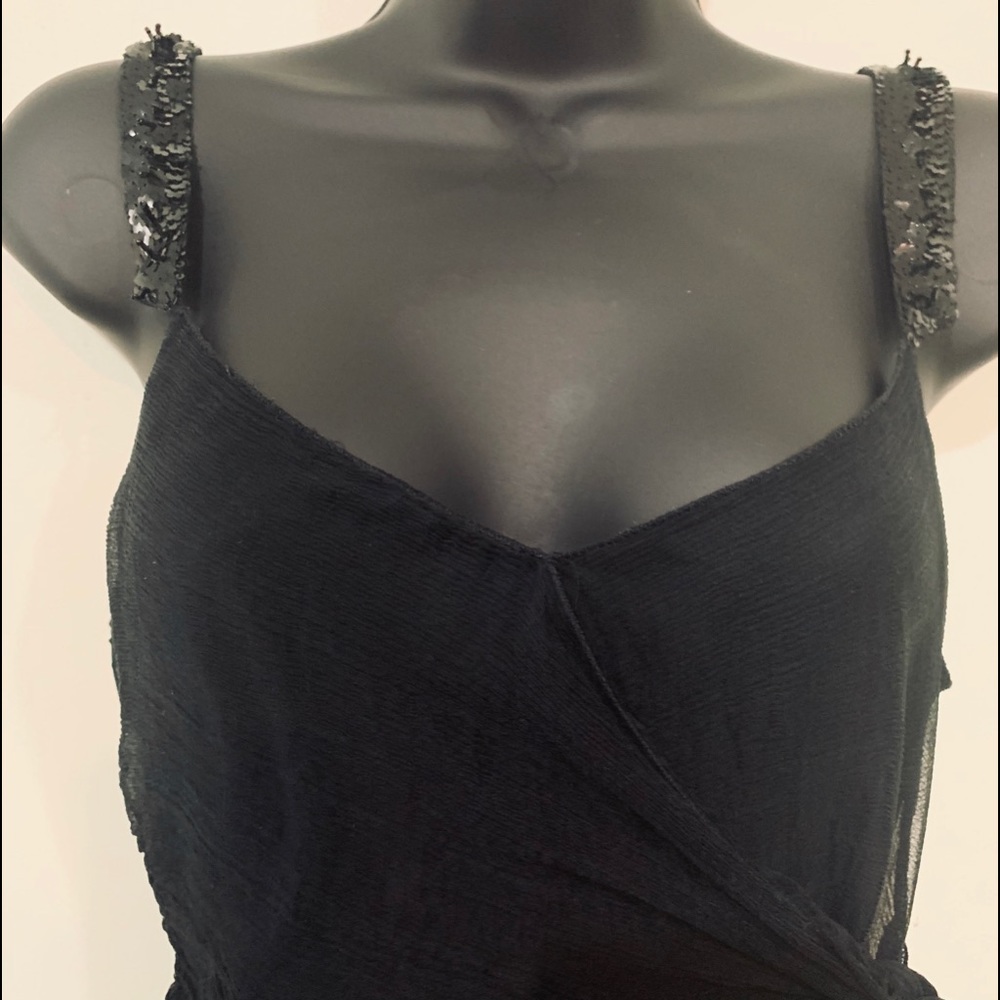 Womens Max Studio Black Silk Top